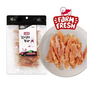 내품애 간식주는 누나 안심 닭가슴살 꽈배기 180g 강아지 육포 간식