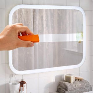 샤워부스 욕실 물때 제거 거울 창문 틀 닦이 스펀지 청소기