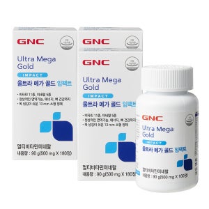 GNC 울트라 메가 골드 임팩트 멀티비타민 180정, 3개
