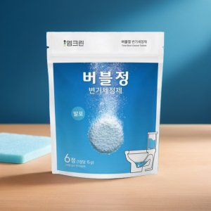 변기 발포 세정제 자동 변기 클리너 세정제 90g, 1개