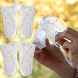 발지압 마사지쿠션 젤리깔창 2세트/신발깔창