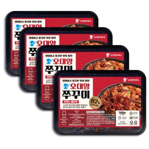 [4팩] 양념쭈꾸미 500g 오대양씨푸드 매운맛 간편조리 HACCP