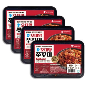 [4팩] 양념쭈꾸미 500g 오대양씨푸드 매운맛 간편조리 HACCP