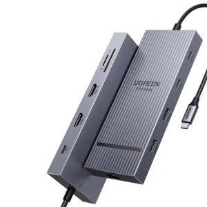 C타입멀티허브 USB허브 10in1 4K 60Hz 10기가 듀얼 디스플레이 멀티포트 유그린