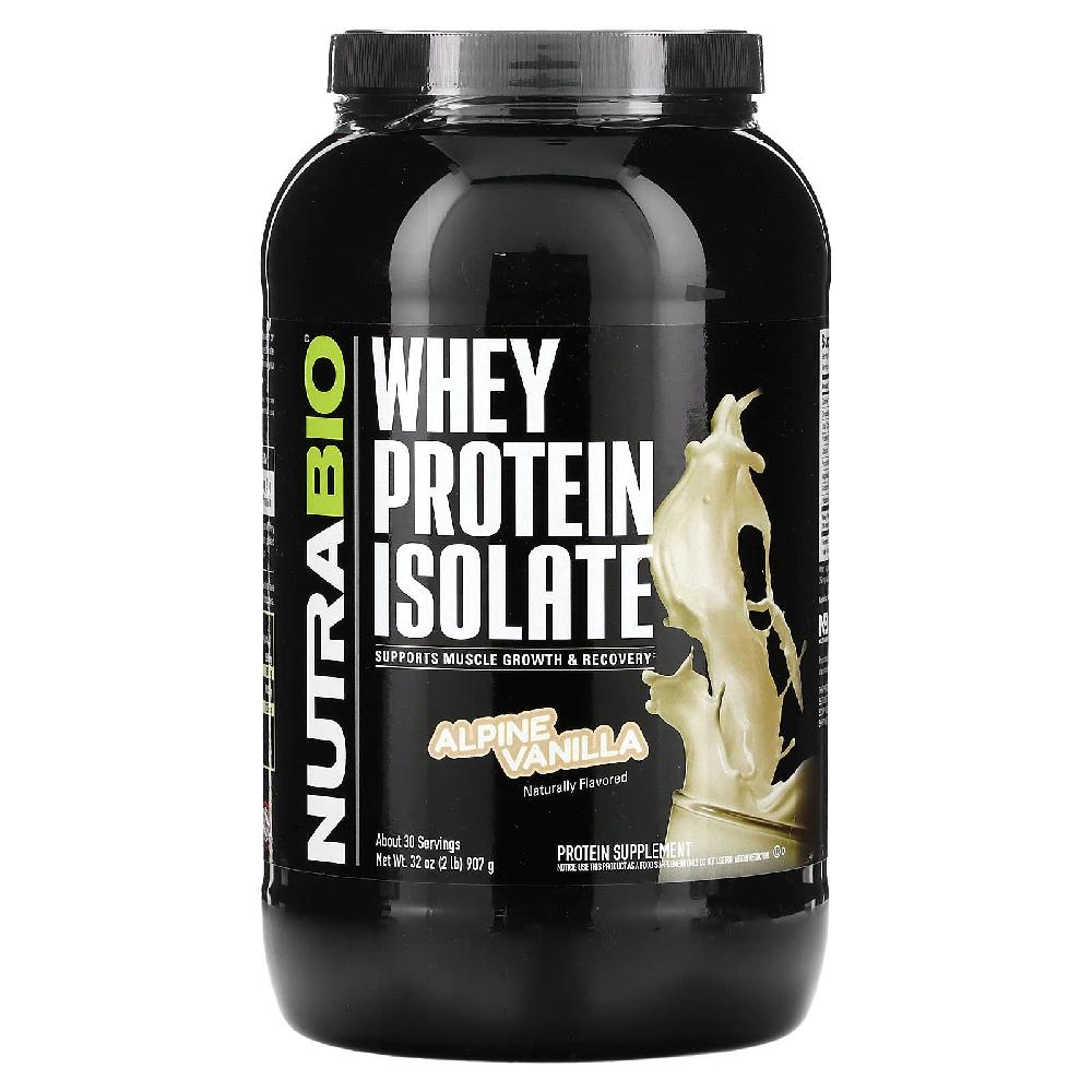 <b>뉴트라바이오랩</b> 분리 유청 단백질 Whey Protein Isolate 알파인바닐라 907g