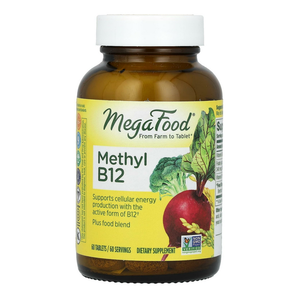 <b>메가푸드</b> MegaFood 메틸 B12 <b>엽산</b> 60타블렛