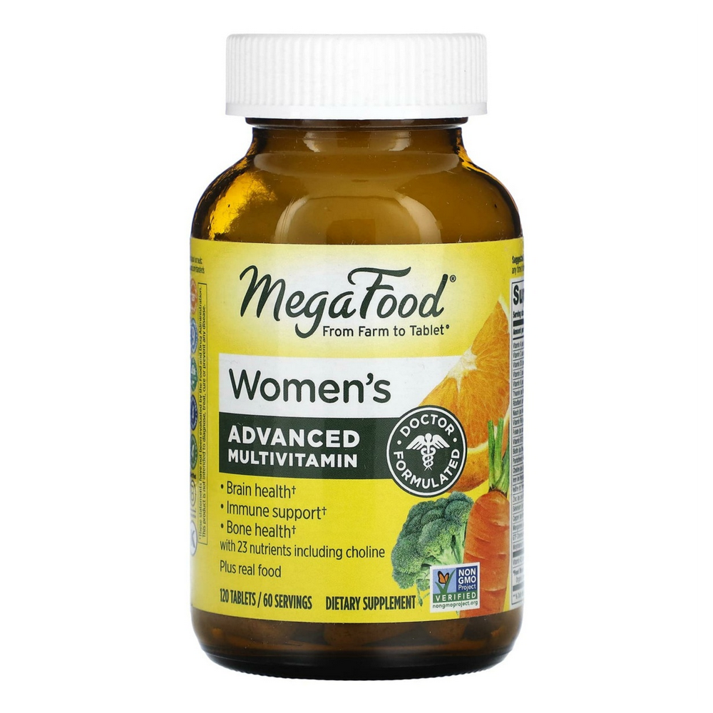 <b>메가푸드</b> MegaFood 위먼즈 여성용 어드벤스드 멀티비타민 120타블렛
