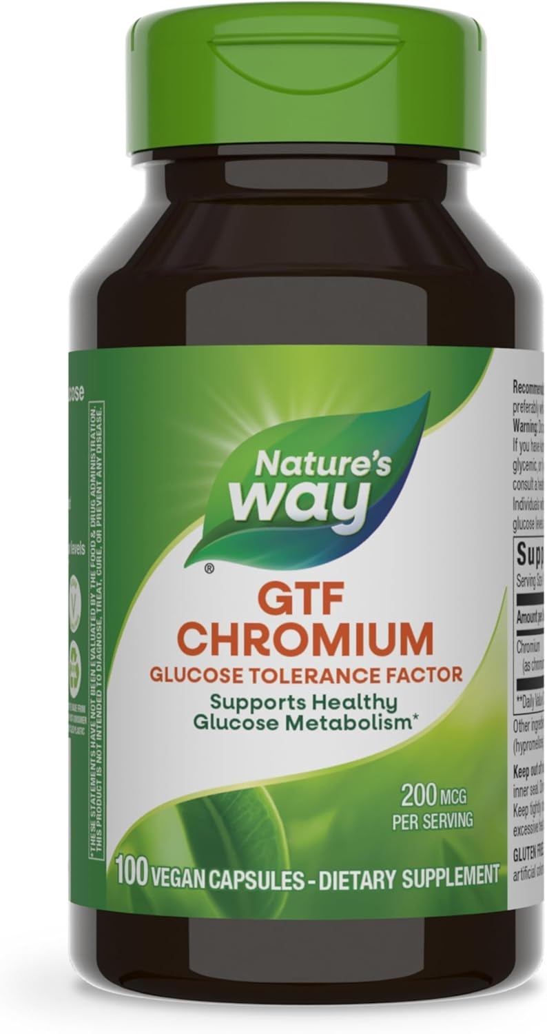<b>네이처스웨이</b> GTF 크롬 200mcg 비건캡슐 100개