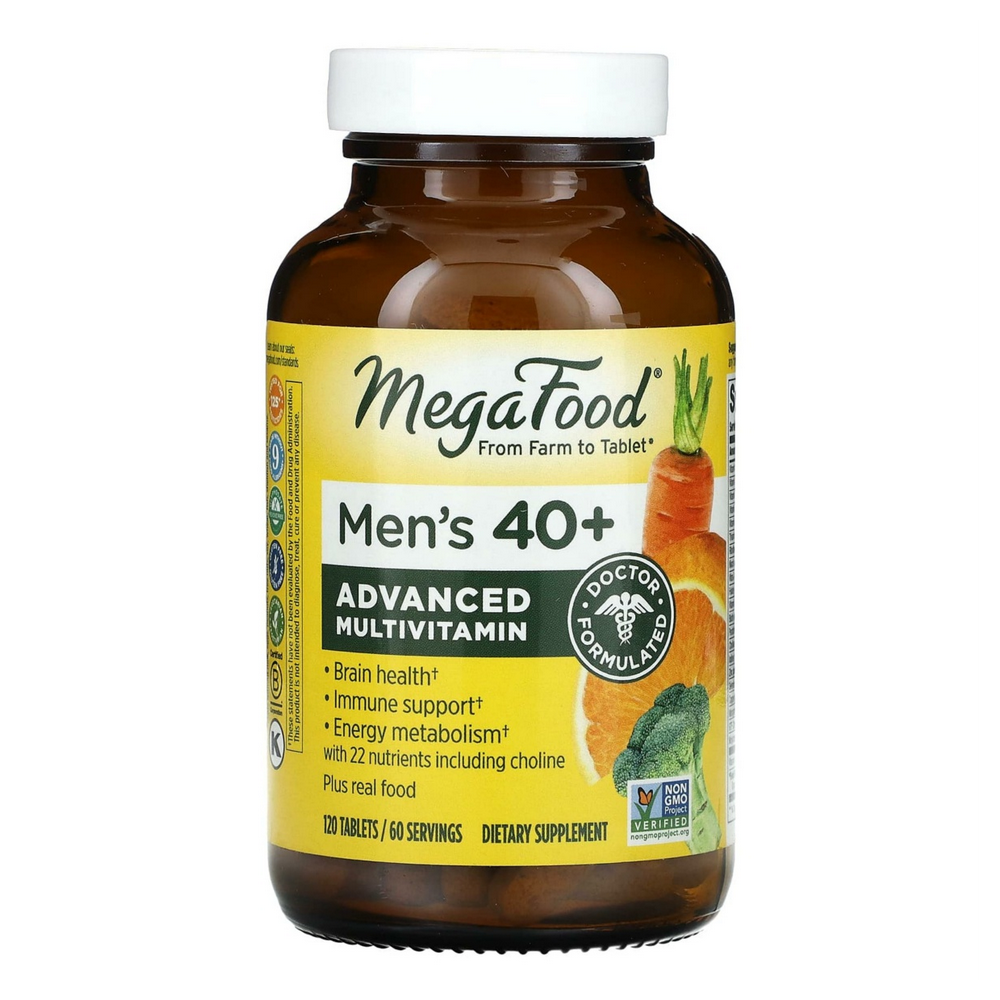 <b>메가푸드</b> MegaFood 맨즈 40+어드벤스드 멀티<b>비타민</b> 120타블렛