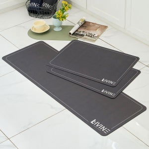 리바인 빨아쓰는 규조토 발매트 3종세트(욕실2장 + 주방1장) 화장실