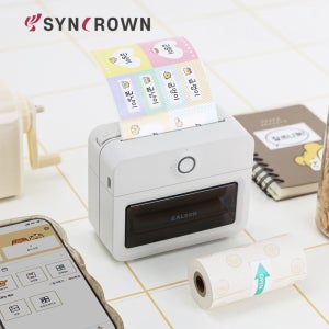 싱크라운 잘쓴 오브니 라벨프린터 휴대용 무선 스티커라벨기 네임스티커기계 ZP301
