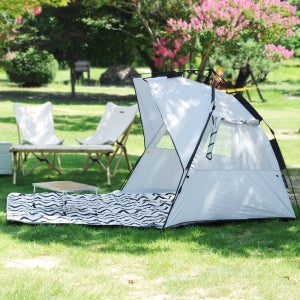 캠프타임 캠핑 한강 비치 공원 피크닉 원터치 팝업 자동 그늘막 텐트 쉘터