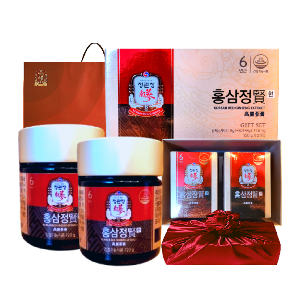 <b>정관장</b> 홍삼정 240g 현 홍삼 진액 로얄 농축액 듀얼 패밀리 세트