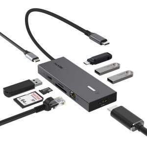 넥스트유 유가우 9in1 HDMI 온오프 USB C타입 멀티허브 2299TCH-4K