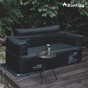 BONFLAG 본플래그 에어쇼파 에어소파 2인용 빈백 블랙 캠핑 야외용품