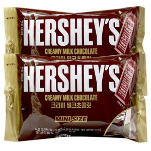 허쉬초콜릿 미니 크리미 밀크165g x2개 발렌타인데이