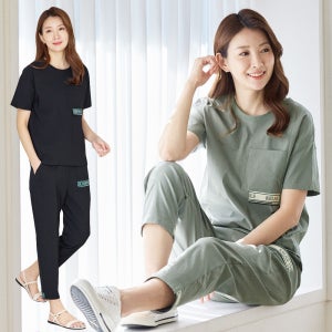 가볍고 시원한 인견소재 여성 트레이닝 셋업