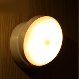 무선 충전식 LED 자동 센서등 부착형 각도조절 벽 현관 문 무드등 계단 화장실 황색 조명