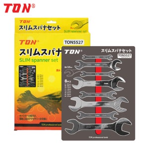 TON 톤 양구 슬림 스패너 세트 씬스패너 초박형 얇은 렌치 8p TON5527