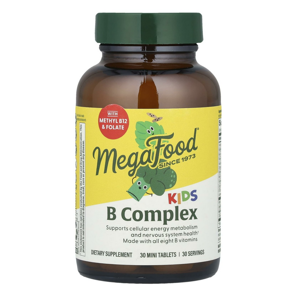 <b>메가푸드</b> MegaFood 키즈 B컴플렉스 어린이 비타민B군 30미니타블렛