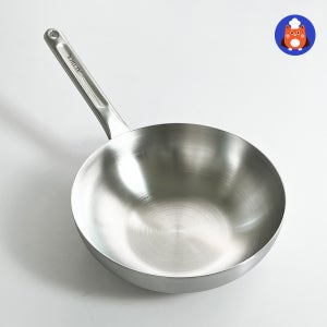무연마제 스텐웍 통5중 인덕션 스탠 볶음팬 궁중팬 에테르 28cm, 실버