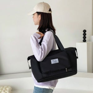 사이즈조절 확장 접이식 숄더백 데일리 나들이 피크닉 쇼퍼백