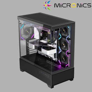 마이크로닉스 WIZMAX ML-360 WIDE View BTF 블랙 미들타워 PC 케이스