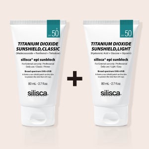 1+1 실리스카 선크림 이피아이 클래식+라이트 톤업 80ml / SPF 자외선차단제