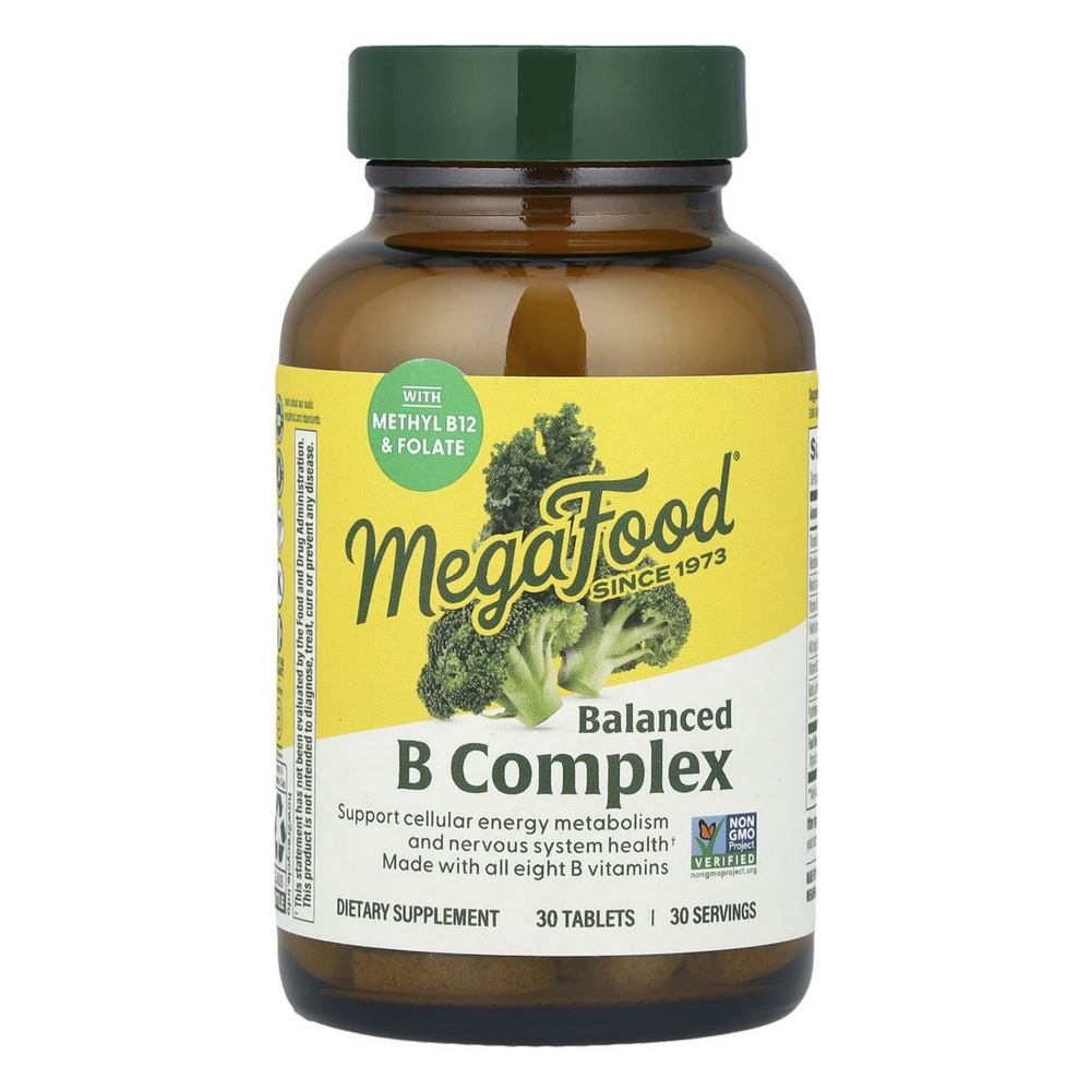 <b>메가푸드</b> MegaFood 밸런스드 B컴플렉스 비타민B복합체 30타블렛