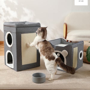 고양이 하우스 반려묘집 캣하우스 고양이집 1단 2단