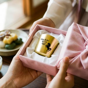 쿠플라트 황동소주잔 1+1 주문제작 국산 커스텀각인 각인 예쁜소주잔