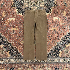 피어스 치노 팬츠 military chino pants(mending) - Brown