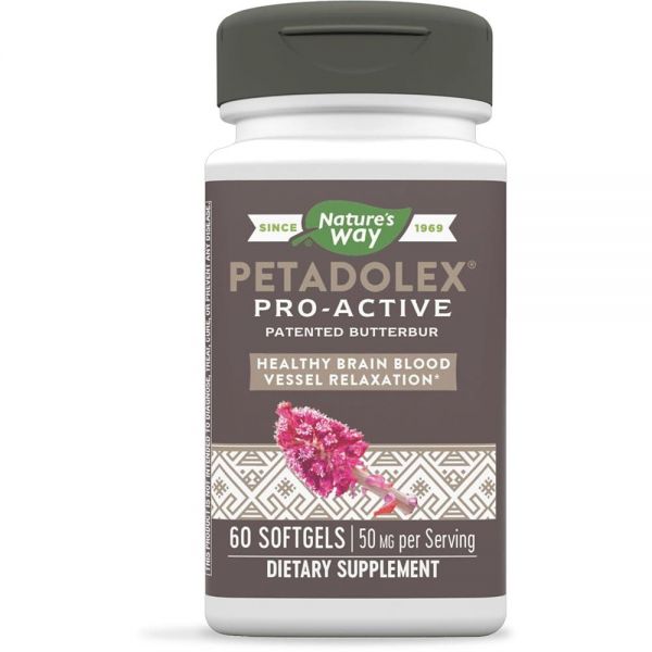 <b>Nature’s Way</b> Petadolex Pro-Active, 특허받은 버터버, 소프트젤 60개