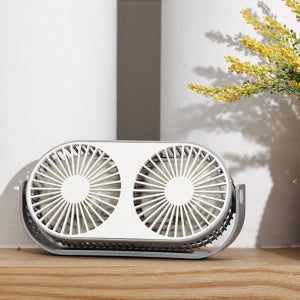 kc인증 탁상용 선풍기 미니 듀얼 USB 휴대용 사무실용