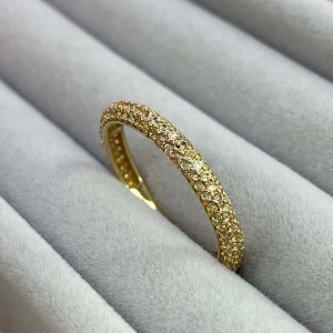 14k18k 옐로우 팬시 사파이어 볼륨 심플반지 가드링 레이어드 여자금반지