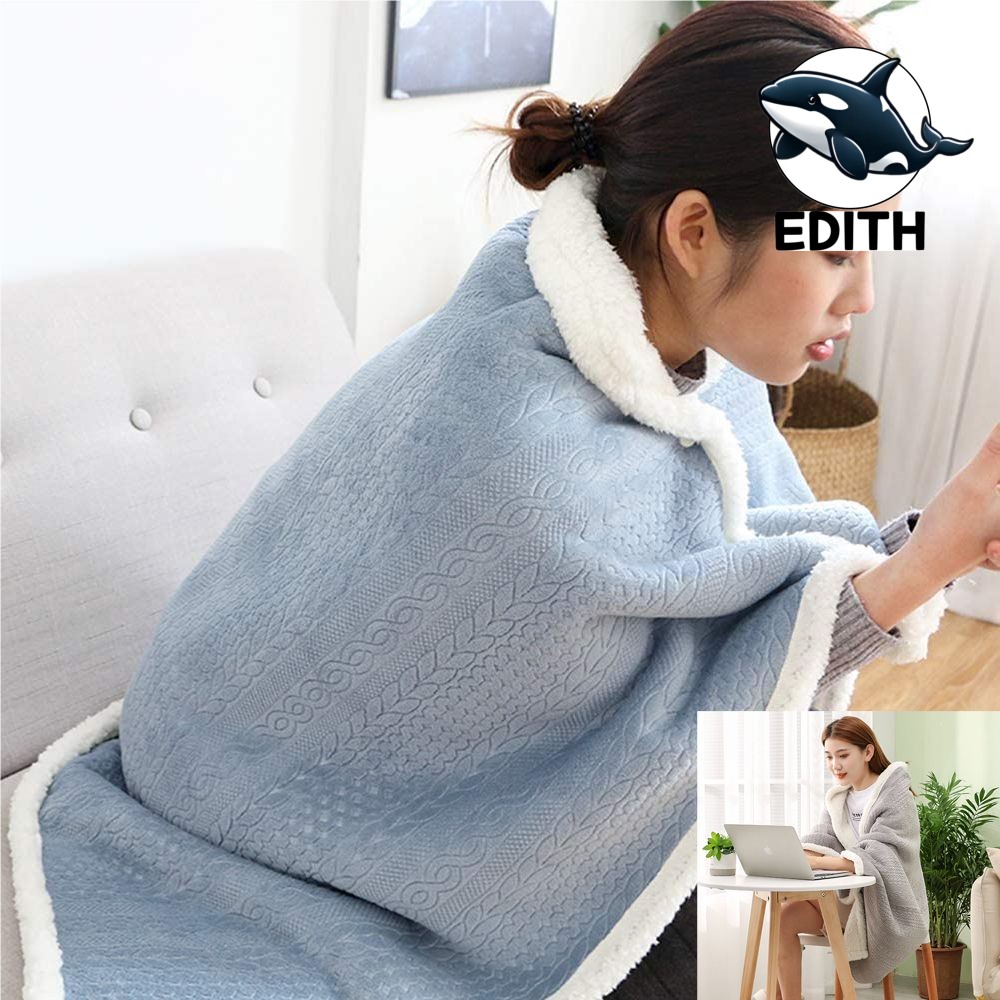 따뜻한 수면용 초극세사 양털담요 소파 무릎용 넉넉한 방한 덮개