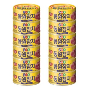 동원 간편식 DHA 참치 캔참치 150g 12캔