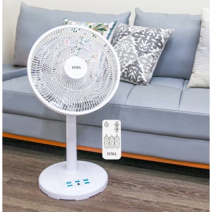 레이나 저소음 선풍기 RF-DC2214 리모컨 DC모터 발터치 입체회전 공기순환