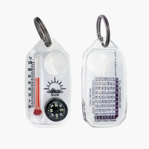 썬컴퍼니 돋보기 나침반 온도계 휴대용 키링 등산 백패킹 캠핑