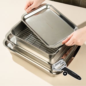 쉐프윈 316STS 스텐밧드세트 스텐반찬통세트 만능캐니스터 3종 풀세트