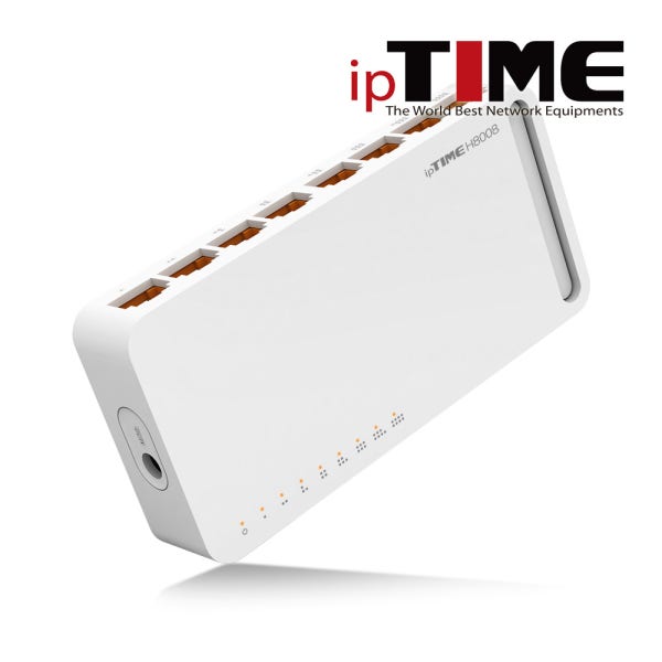 ipTIME 8포트 기가 스위칭허브 인터넷 랜 네트워크 스위치허브 분배기