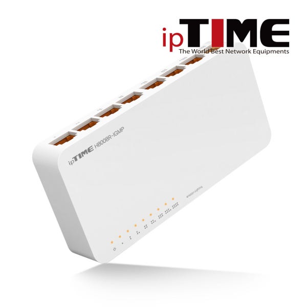 ipTIME 8포트 기가 스위칭허브 인터넷 랜 네트워크 스위치허브 분배기