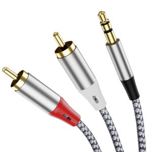 2 RCA to 3.5mm 3.5toRCA 케이블 1M 스테레오 AUX 오디오 스피커