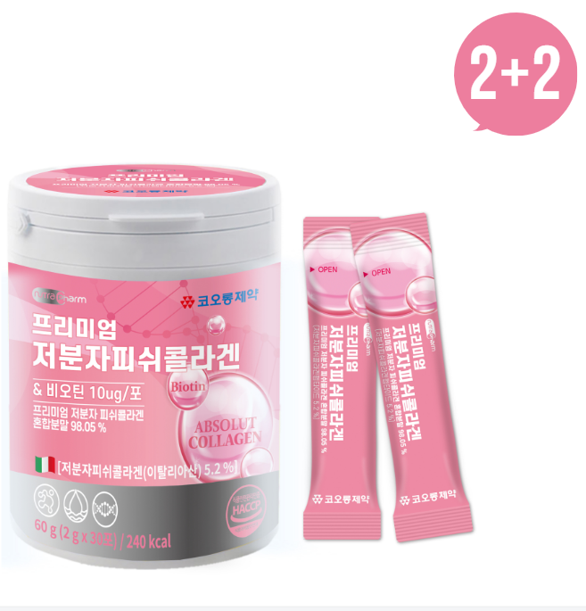 피부건강 2+2 [코오롱제약] 코오롱제약 프리미엄 저분자<b>피쉬콜라겐</b> 이탈리아산 30포