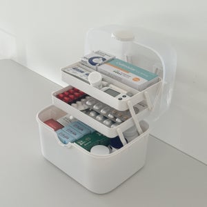 가정용 구급함 3단 구급상자 휴대용 응급상자 응급함 상비약 보관함 소품정리함 대형