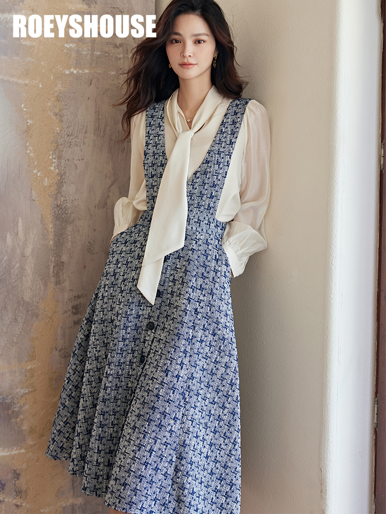 Luo Yi 프랑스 스타일 작은 향수 조끼 드레스 여성 2023 682N155830