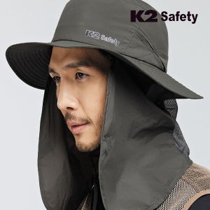 K2 세이프티 남자 여름 작업 등산 모자 햇빛가리개 차양 망사 아웃도어