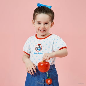 [디즈니베이비 여름]백설공주리본포인트반팔티(YELLOW,BLUE)_79S321052