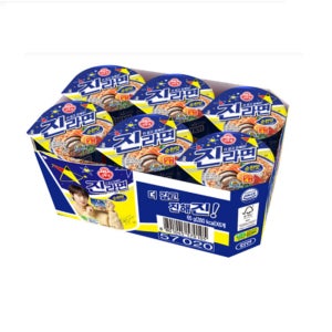컵라면 오뚜기 진라면 순한맛 65g X 6개 편의점라면