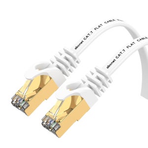 ABC넷 랜선 CAT7 평면 랜 케이블 FLAT 인터넷 선 화이트 20m, 1개